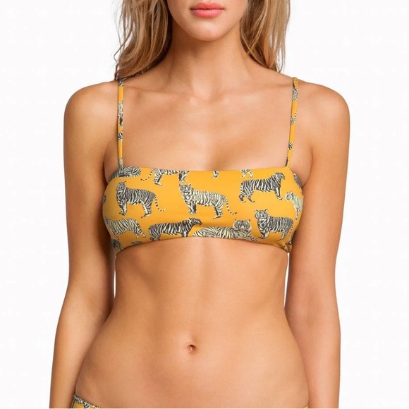 Rare Boys + Arrows Hezeus Bikini Top in Cat - Picture 2 of 7
